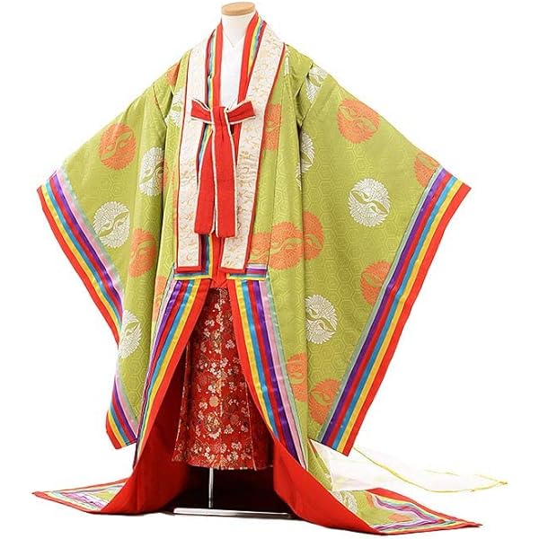 Amazon.co.jp: 十二単風 十二単衣 五衣唐衣裳 女性貴族用 ○コスプレ